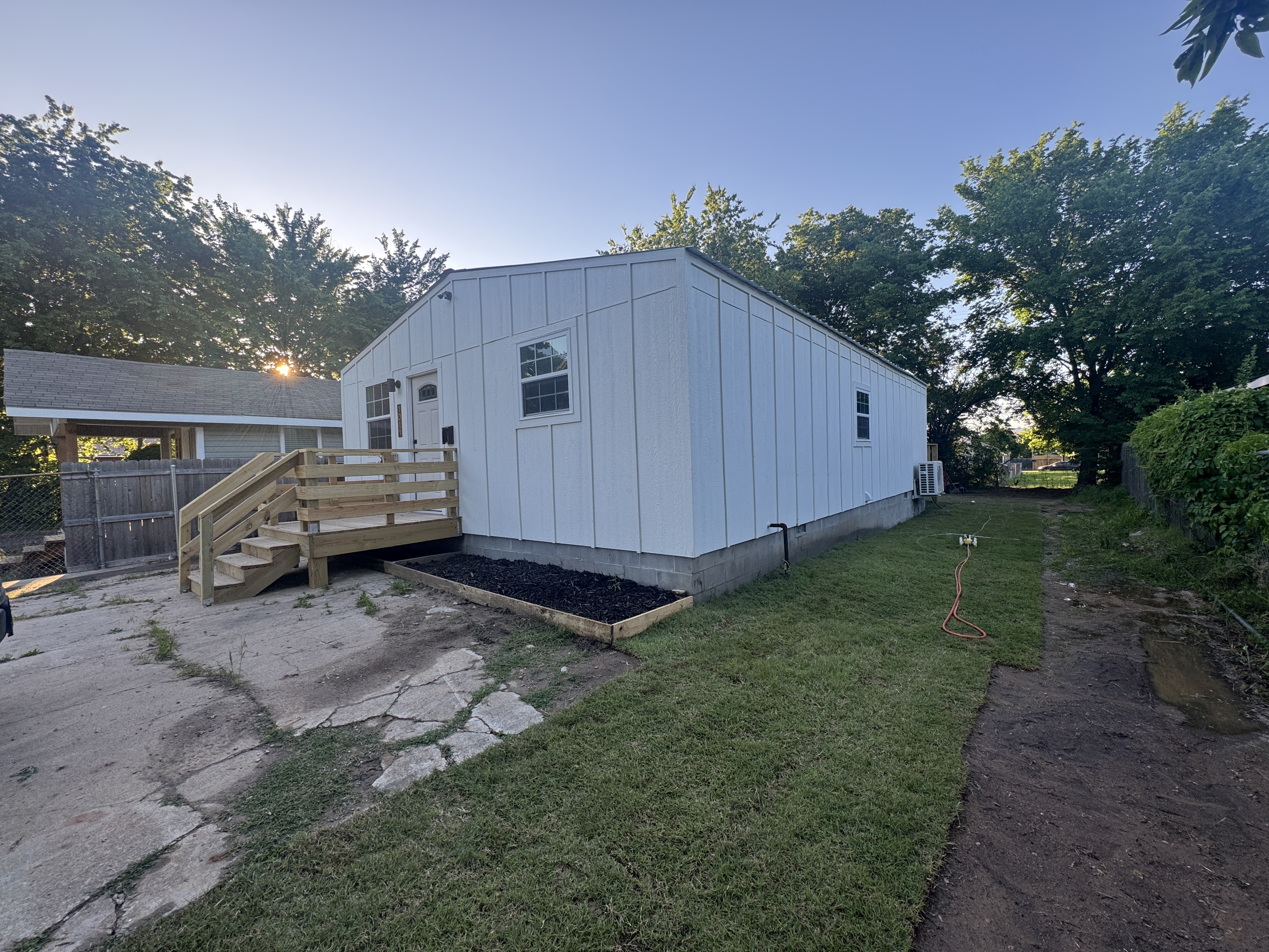 Another angle of completed home